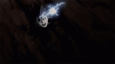 Sasuke Uchiha Screaming Thunder GIF