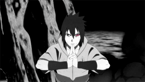 Sasuke Uchiha Shipuden Trick GIF