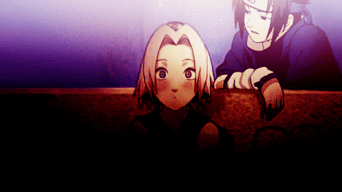 Sasusaku Sakura Sasuke Sitting Together GIF
