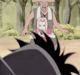 Sasusaku Sasuke Protecting Sakura GIF