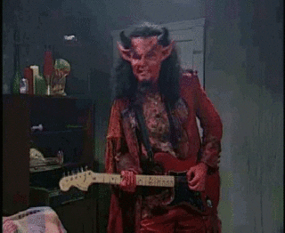 Satan Snl Playing Guitar GIF