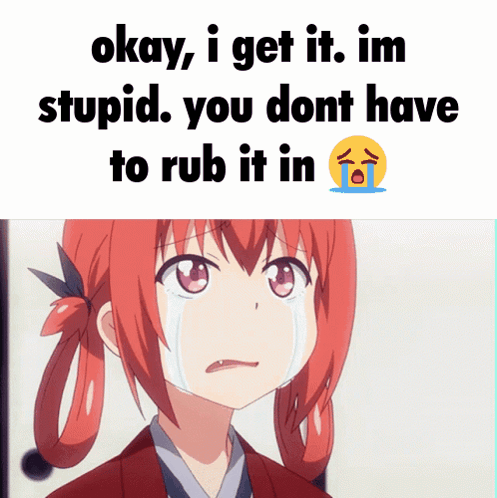 Satania Crying Get It GIF