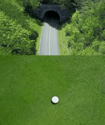 Satisfying Golf Shot Car GIF