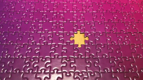 Satisfying Jigsaw Puzzle Zoom Out GIF