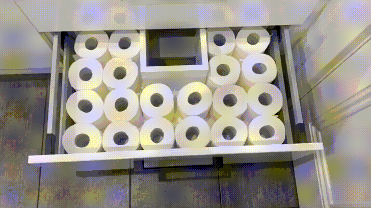 Satisfying Tissue Roll Close GIF
