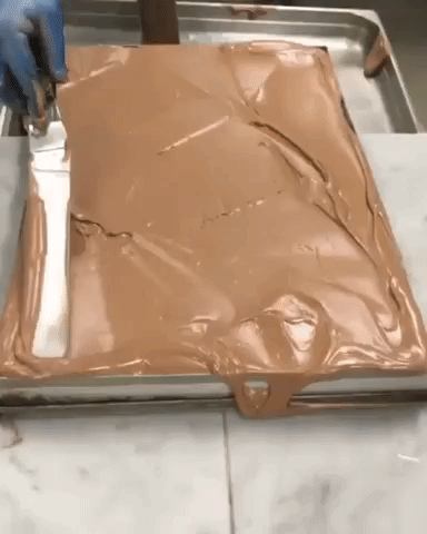 Satisfying Yummy Chocolate Cake GIF
