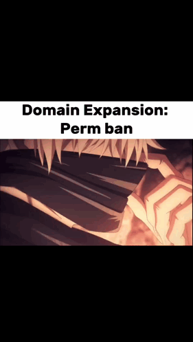 Satoru Gojo Domain Expansion Perm Ban GIF