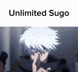 Satoru Gojo Domain Expansion Unlimited Sugo GIF