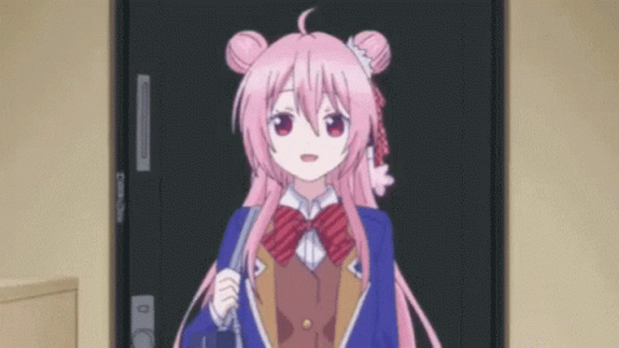 Satou Matsuzaka Blooming With Anime Flower GIF