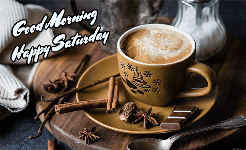 Saturday Morning Aesthetic Brown Coffee GIF