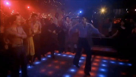 Saturday Night Fever John Travolta Dance GIF