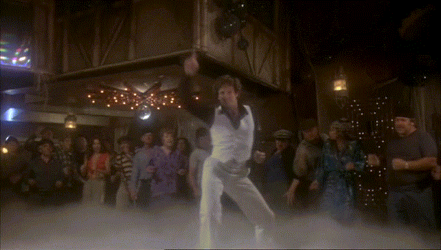 Saturday Night Fever Smokey Dance Floor GIF
