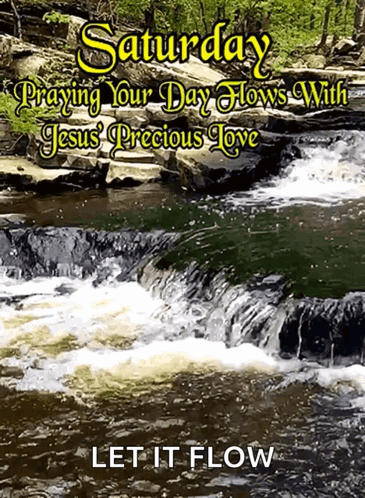 Saturday Praying Jesus Love Poster