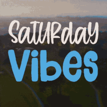 Saturday Vibes Animated Text Art GIF