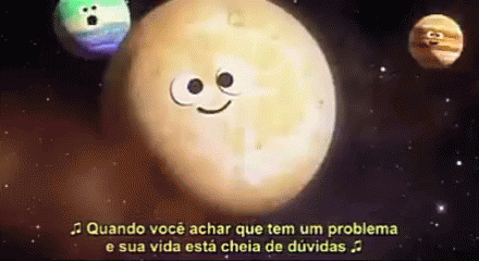 Saturn And Nearby Planets GIF