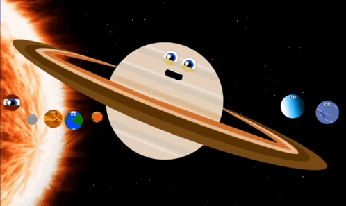 Saturn And Neptune Talking GIF