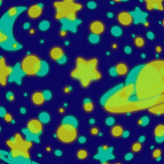Saturn And Other Celestial Bodies GIF