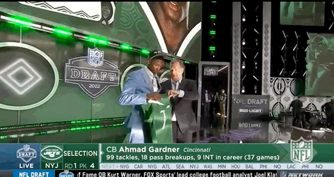 Sauce Gardner At Nfl Draft 2022 GIF