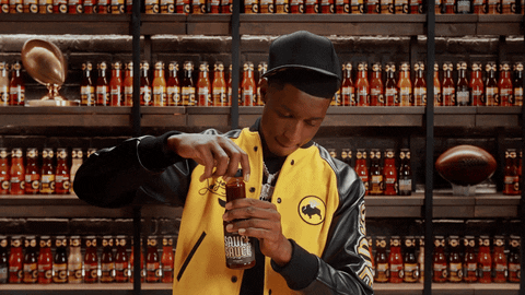 Sauce Gardner Opening Sauce Bottle GIF