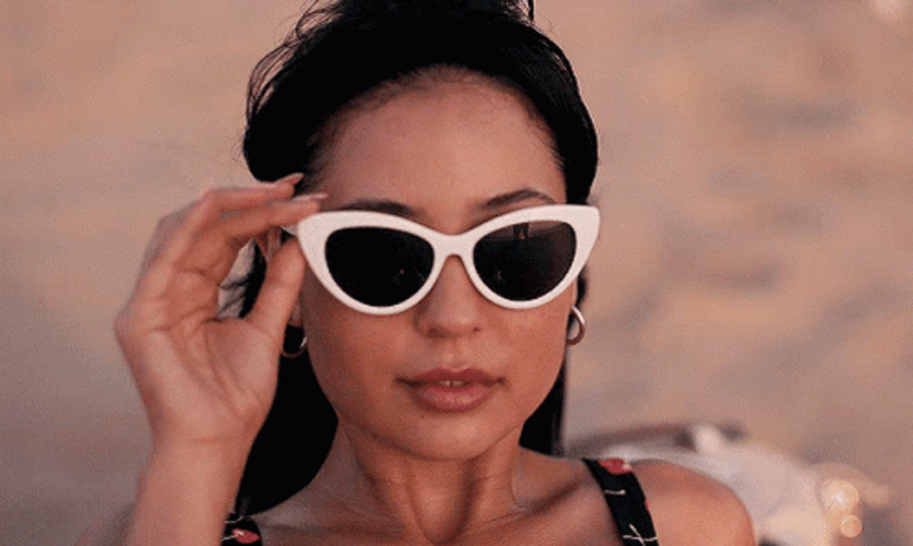 Saucy Maddy Perez Shades Off GIF