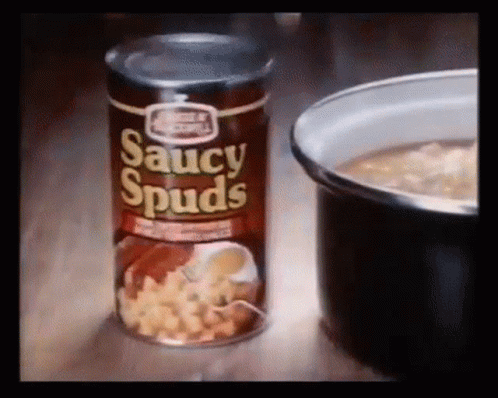 Saucy Spuds Vintage Commercial GIF