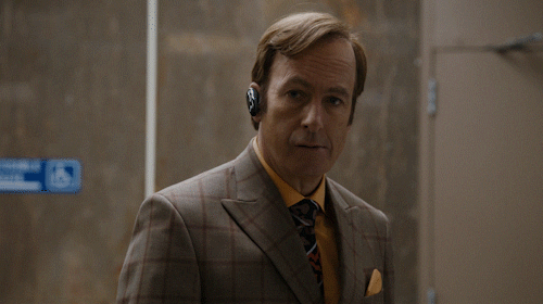 Saul Goodman Jimmy Mcgill Inside Closing Elevator GIF