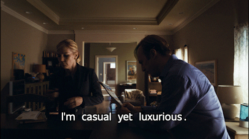 Saul Goodman Kim Wexler I'm Casual Yet Luxurious GIF