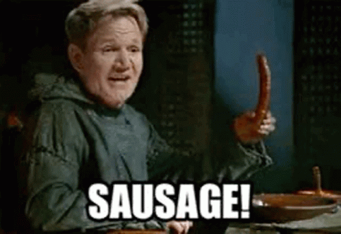 Gordon Ramsey Sausage GIF