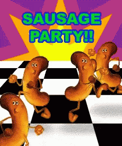 Sausage Party Disco Party Dancing GIF