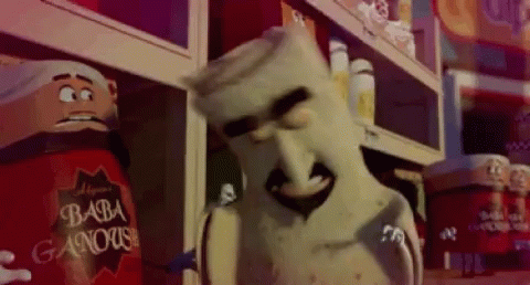Sausage Party Shouting Kareem Abdul Lavash GIF