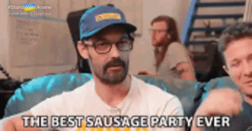The Sausage Party Ever Nerdy Guys GIF
