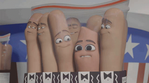 Sausage Party Zoom In Worried Look GIF