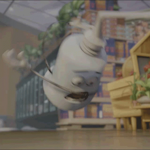 Sausage Party Douche Gets Bounced Around GIF