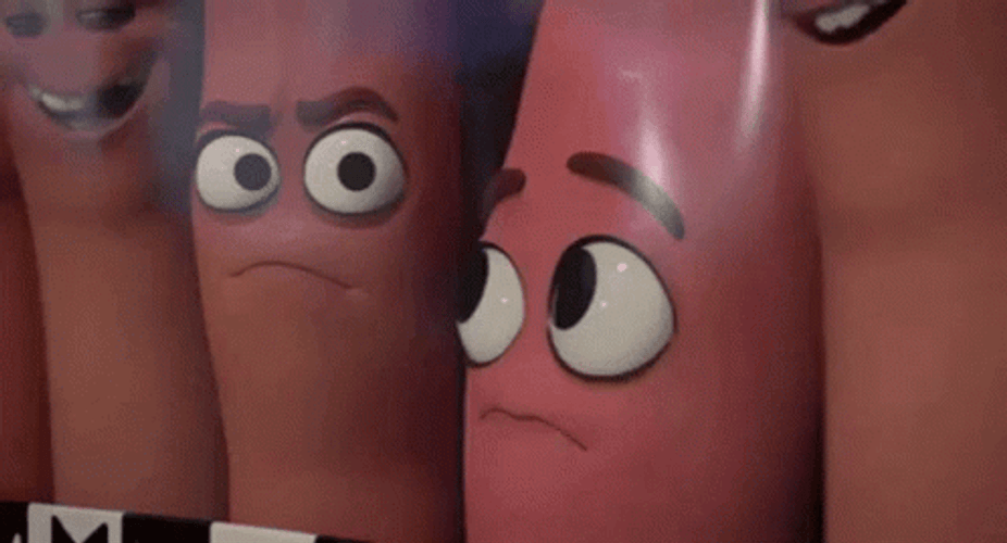 Sausage Party Barry Awkward Look GIF