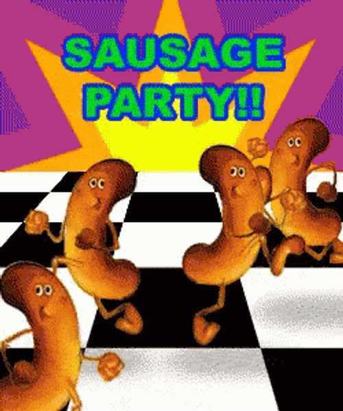Sausage Party Disco Party Dancing GIF