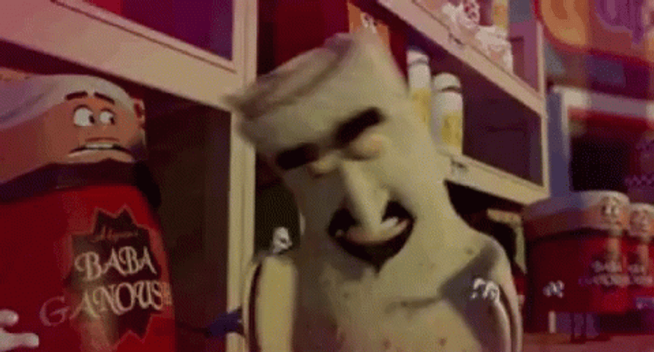 Sausage Party Shouting Kareem Abdul Lavash GIF