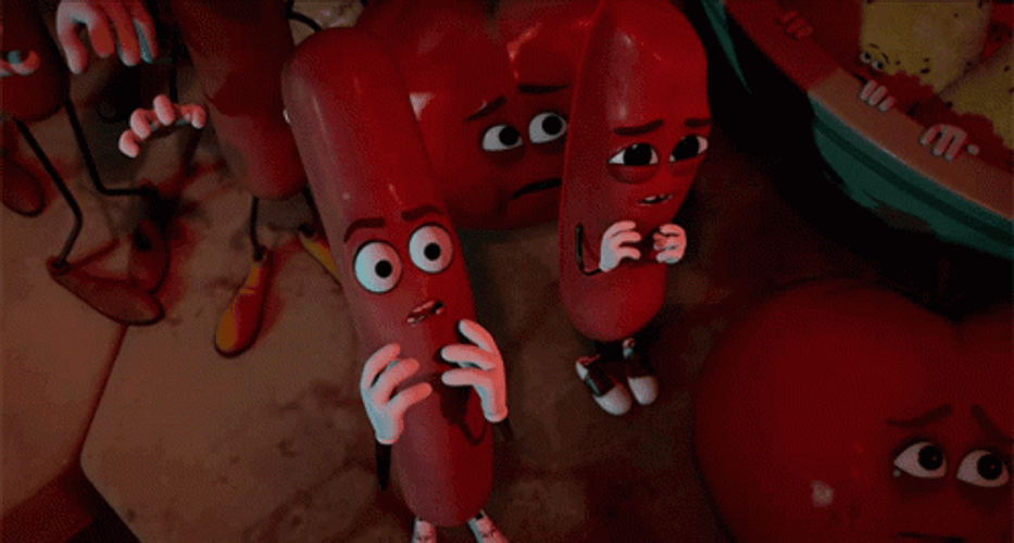 Sausage Party WTF Shocked Scene GIF