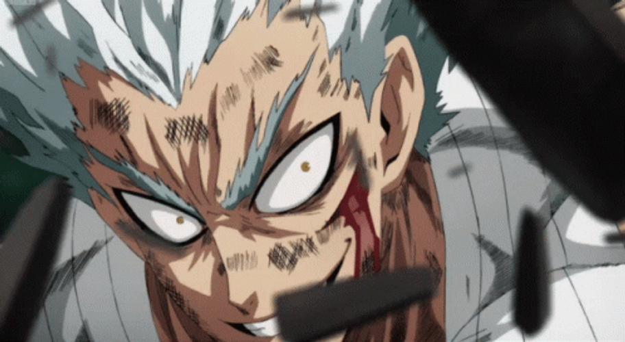 Savage One Punch Man Garou Grinning GIF