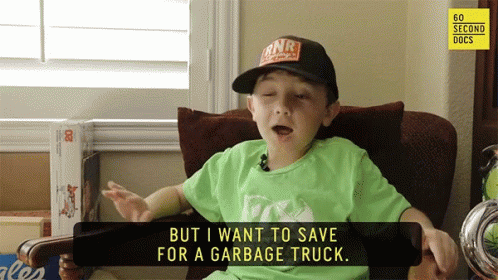 Save For A Garbage Truck Dump Truck GIF