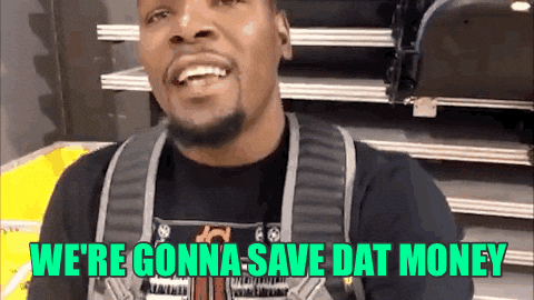 Save Money Man In Black Shirt GIF