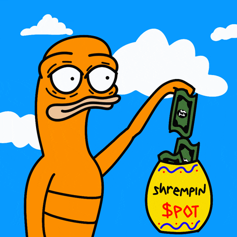 Save Money Shrempin Putting Cash Into Jar GIF