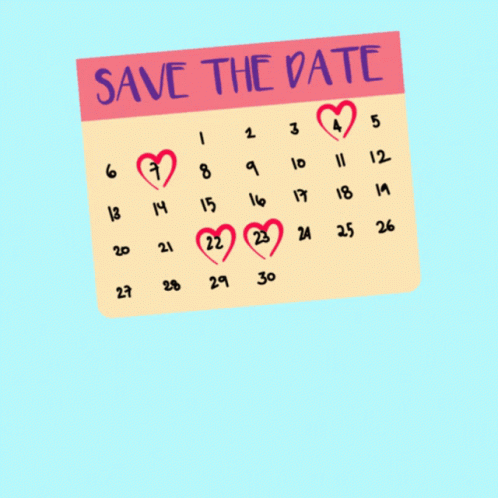 Save The Date Agenda GIF