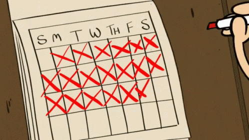 Save The Date Marking Calendar GIF