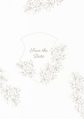Save The Date Minimalist Design GIF