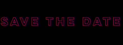 Save The Date Pink Poster GIF