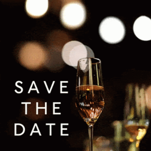 Save The Date Shining Glass GIF