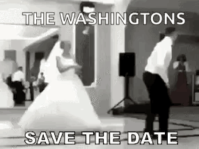 Save The Date The Washingtons Wedding GIF