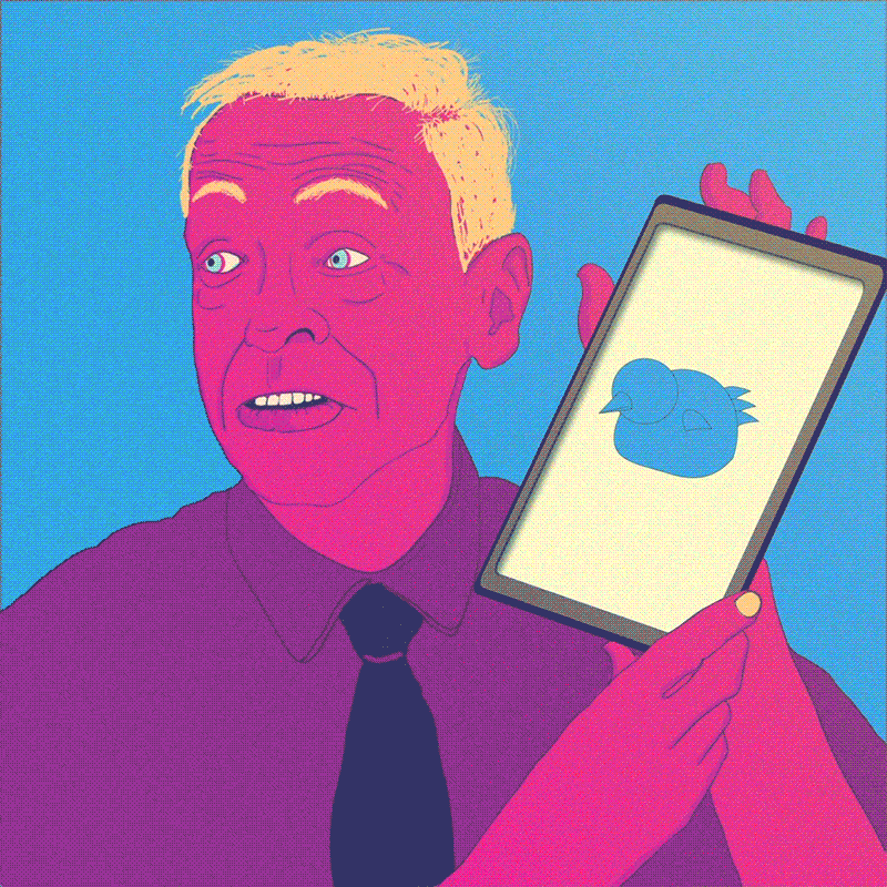 Save Twitter Poop Tablet Art GIF