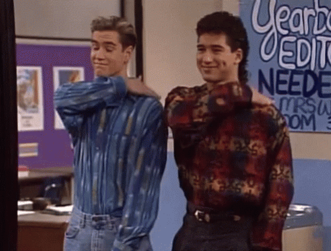 Saved By The Bell Pat On The Back GIF