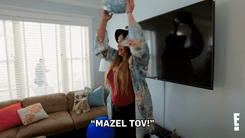 Savelina Fanene Breaking Mazel Tov GIF